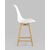 Стул полубарный FRANKFURT белый, изображение 4 | Интернет магазин мебели и декора LifeDekor