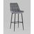 Стул барный Флекс велюр серый, изображение 2 | Интернет магазин мебели и декора LifeDekor