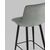 Стул полубарный Джанго велюр серый высота сиденья 60 см, изображение 9 | Интернет магазин мебели и декора LifeDekor