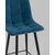 Стул полубарный Джанго велюр синий высота сиденья 60 см, изображение 10 | Интернет магазин мебели и декора LifeDekor