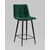 Стул полубарный Джанго велюр зелёный высота сиденья 60 см, изображение 2 | Интернет магазин мебели и декора LifeDekor