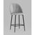 Стул полубарный Логан велюр светло-серый, изображение 2 | Интернет магазин мебели и декора LifeDekor
