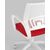 Кресло офисное Topchairs ST-BASIC-W спинка белая сетка сиденье красная ткань крестовина белый пластик, изображение 8 | Интернет магазин мебели и декора LifeDekor