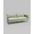 Диван прямой Кассель велюр светло-салатовый, изображение 2 | Интернет магазин мебели и декора LifeDekor