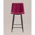 Стул полубарный Джанго велюр винный высота сиденья 60 см, изображение 3 | Интернет магазин мебели и декора LifeDekor
