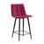 Стул полубарный Джанго велюр винный высота сиденья 60 см | Интернет магазин мебели и декора LifeDekor