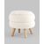 Пуф с ящиком Винни M тедди белый, изображение 2 | Интернет магазин мебели и декора LifeDekor