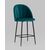 Стул полубарный Логан велюр изумрудный, изображение 2 | Интернет магазин мебели и декора LifeDekor