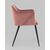 Стул с подлокотниками Джоэл велюр пыльно-розовый, изображение 4 | Интернет магазин мебели и декора LifeDekor