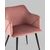 Стул с подлокотниками Джоэл велюр пыльно-розовый, изображение 8 | Интернет магазин мебели и декора LifeDekor