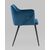 Стул с подлокотниками Джоэл велюр синий, изображение 4 | Интернет магазин мебели и декора LifeDekor