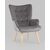 Кресло Хью велюр серый, изображение 2 | Интернет магазин мебели и декора LifeDekor