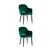 Стул Венера NEW, велюр изумрудный NP (набор 2шт) | Интернет магазин мебели и декора LifeDekor