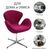 Кресло SWAN STYLE CHAIR винный, искусственная замша, изображение 8 | Интернет магазин мебели и декора LifeDekor