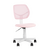 Кресло компьютерное детское ЛОЛО розовый пластик белый | Интернет магазин мебели и декора LifeDekor