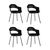 Стул Lady пластик черный 4 шт. | Интернет магазин мебели и декора LifeDekor