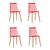 Стул Морган пластиковый красный 4 шт | Интернет магазин мебели и декора LifeDekor