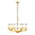 Люстра подвесная Moderli V11074-6P Brass | Интернет магазин мебели и декора LifeDekor