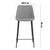 Стул барный Arch экокожа серый, изображение 49 | Интернет магазин мебели и декора LifeDekor