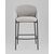 Стул барный Melia светло-серый, изображение 3 | Интернет магазин мебели и декора LifeDekor