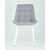 Стул Флекс велюр светло-серый белые ножки 4 шт., изображение 3 | Интернет магазин мебели и декора LifeDekor