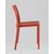 Стул обеденный Marty пластиковый красный, изображение 4 | Интернет магазин мебели и декора LifeDekor