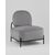 Кресло Стоун велюр рельефный светло-серый, изображение 2 | Интернет магазин мебели и декора LifeDekor
