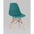 Стул Eames Style DSW темно-бирюзовый x4 (разборный каркас), изображение 2 | Интернет магазин мебели и декора LifeDekor
