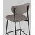 Стул полубарный Minnie серый, изображение 7 | Интернет магазин мебели и декора LifeDekor