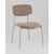 Стул Doe без подлокотников коричневый бежевые ножки, изображение 2 | Интернет магазин мебели и декора LifeDekor