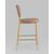 Стул полубарный Барбара NEW экокожа бежевая золотые ножки 2 шт., изображение 4 | Интернет магазин мебели и декора LifeDekor