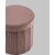 Пуф складной с ящиком Store Round пыльно-розовый, изображение 4 | Интернет магазин мебели и декора LifeDekor