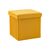 Пуф складной с ящиком Store Square жёлтый | Интернет магазин мебели и декора LifeDekor