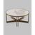 Журнальный столик Алиада 90х90 см светлая керамика сталь шампань, изображение 5 | Интернет магазин мебели и декора LifeDekor