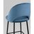 Стул полубарный Меган велюр пыльно-синий 2 шт., изображение 7 | Интернет магазин мебели и декора LifeDekor