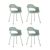 Стул Lady пластик серо-зеленый 4 шт. | Интернет магазин мебели и декора LifeDekor