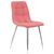 Стул обеденный DOBRIN ALEX, хром ножки, розовая ткань (UF860-05B), Вариант: хром ножки, розовая ткань (UF860-05B), изображение 2 | Интернет магазин мебели и декора LifeDekor