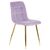 Стул обеденный DOBRIN ALEX, золотые ножки, фиолетовый велюр (V108-49), Вариант: золотые ножки, фиолетовый велюр (V108-49), изображение 2 | Интернет магазин мебели и декора LifeDekor