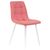 Стул обеденный DOBRIN ALEX, белые ножки, розовая ткань (UF860-05B), Вариант: белые ножки, розовая ткань (UF860-05B), изображение 2 | Интернет магазин мебели и декора LifeDekor