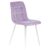 Стул обеденный DOBRIN ALEX, белые ножки, фиолетовый велюр (V108-49), Вариант: белые ножки, фиолетовый велюр (V108-49), изображение 2 | Интернет магазин мебели и декора LifeDekor