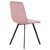 Стул обеденный DOBRIN ALEX SQUARE, черные матовые ножки, розовый велюр (V108-15), Вариант: черные матовые ножки, розовый велюр (V108-15), изображение 4 | Интернет магазин мебели и декора LifeDekor