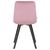 Стул обеденный DOBRIN ALEX SQUARE, черные матовые ножки, розовый велюр (V108-15), Вариант: черные матовые ножки, розовый велюр (V108-15), изображение 5 | Интернет магазин мебели и декора LifeDekor