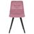 Стул обеденный DOBRIN ALEX SQUARE, черные матовые ножки, розовый велюр (V108-15), Вариант: черные матовые ножки, розовый велюр (V108-15), изображение 6 | Интернет магазин мебели и декора LifeDekor