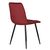 Набор 4 шт Стул обеденный DOBRIN CHILLY, Бордовый Holland 47, основание черное, Вариант: Бордовый Holland 47, основание черное, изображение 7 | Интернет магазин мебели и декора LifeDekor