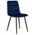 Набор 4 шт Стул обеденный DOBRIN CHILLY, Темно-синий Holland 60, основание черное, Вариант: Темно-синий Holland 60, основание черное, изображение 2 | Интернет магазин мебели и декора LifeDekor