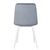 Стул обеденный DOBRIN CHILLY, Серо-голубой Holland 14, основание белое, изображение 5 | Интернет магазин мебели и декора LifeDekor