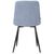 Стул обеденный DOBRIN CHILLY ROMBO, Серо-голубой Simple 26, основание черное, Вариант: Серо-голубой Simple 26, основание черное, изображение 5 | Интернет магазин мебели и декора LifeDekor