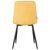 Стул обеденный DOBRIN CHILLY ROMBO, Горчичный Simple 15, основание черное, Вариант: Горчичный Simple 15, основание черное, изображение 5 | Интернет магазин мебели и декора LifeDekor