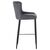 Стул барный DOBRIN CHRISTIAN'75, черные ножки, темно-серый велюр (V108-91), Вариант: черные ножки, темно-серый велюр (V108-91), изображение 3 | Интернет магазин мебели и декора LifeDekor