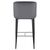 Набор 2 шт Стул барный DOBRIN CHRISTIAN'75, черные ножки, темно-серый велюр (V108-91), Вариант: черные ножки, темно-серый велюр (V108-91), изображение 6 | Интернет магазин мебели и декора LifeDekor